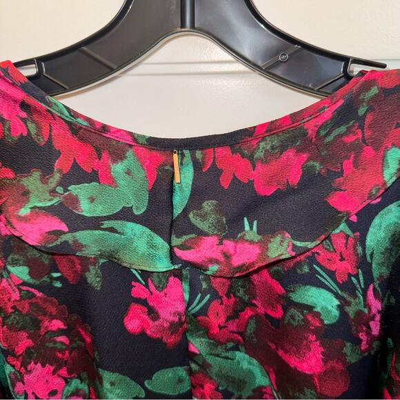 MISA Los Angeles Talah Floral Satin Bodysuit Small - Picture 11 of 12